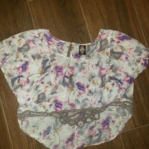 Free People crop top tye dye sz X-Small FIRM